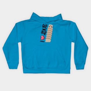 I Love Pisa Kids Hoodie